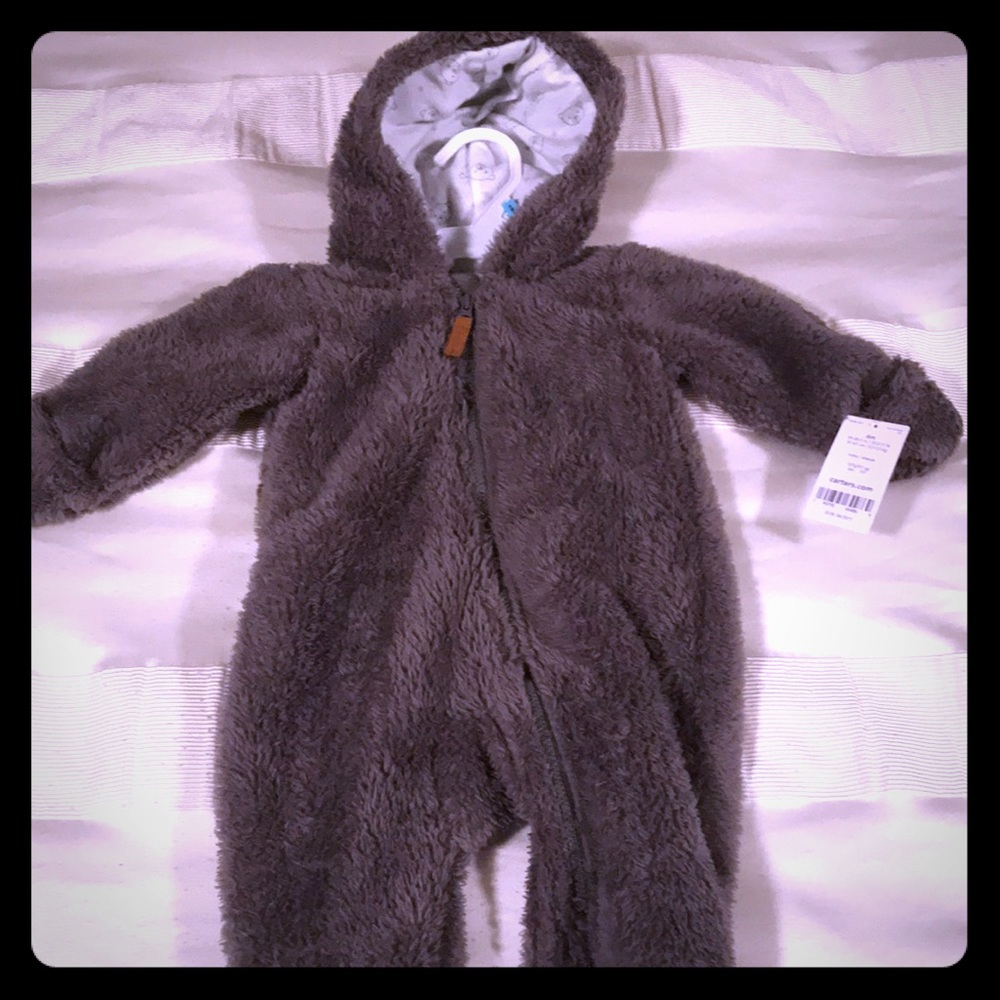 Carter’s footed fleece pram